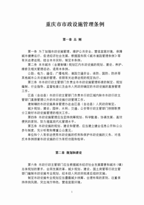 重慶市市政設施管理條例導讀 規范城市“血脈” 守護公共安全